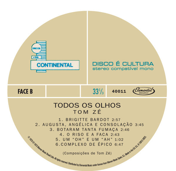 Tom Zé : Todos Os Olhos (LP, Album, Ltd, RE, RM, S/Edition, 180)