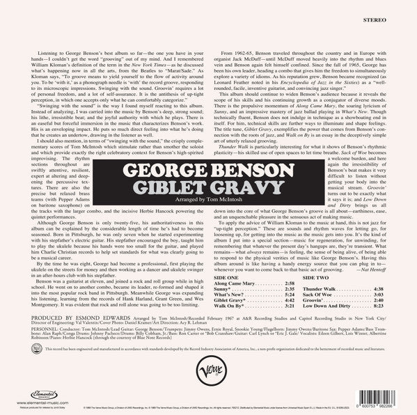 George Benson : Giblet Gravy (LP, Album, Ltd, RE, 180)