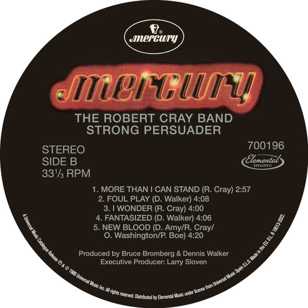 Robert Cray : Strong Persuader (LP, Album, RE, 180)