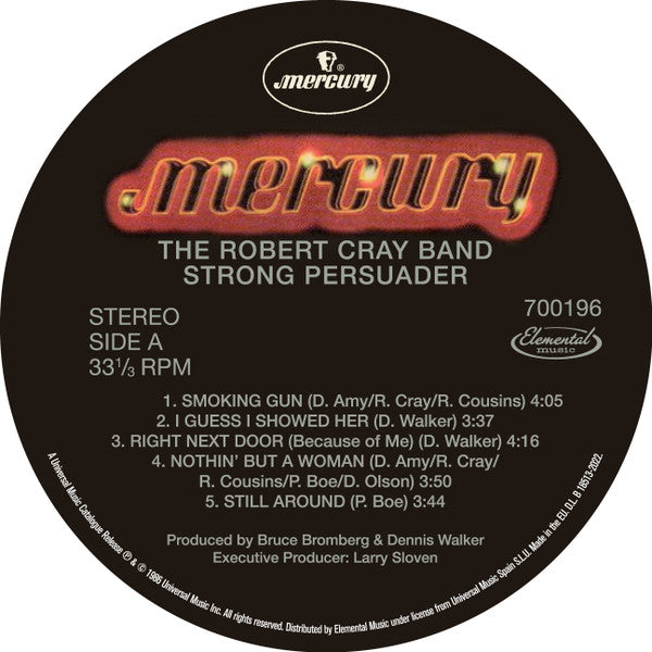 Robert Cray : Strong Persuader (LP, Album, RE, 180)
