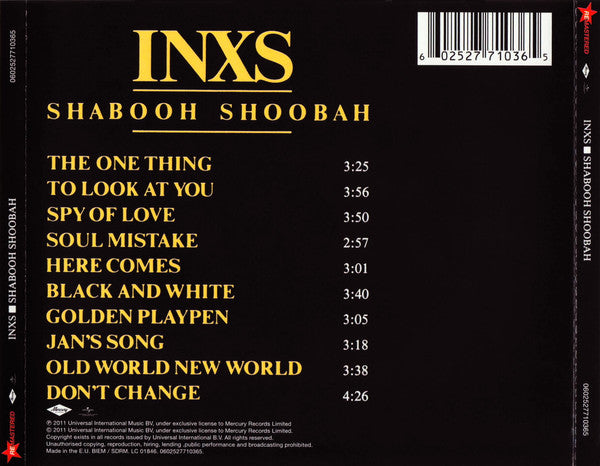 INXS : Shabooh Shoobah (CD, Album, RE, RM)