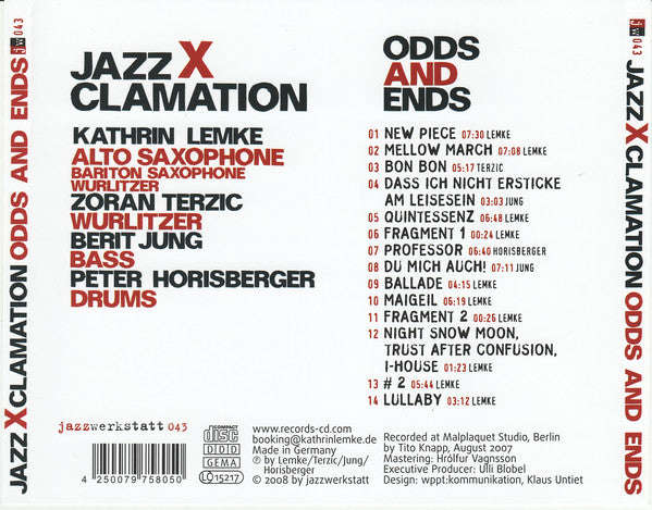 JazzXclamation : Odds And Ends (CD, Album)