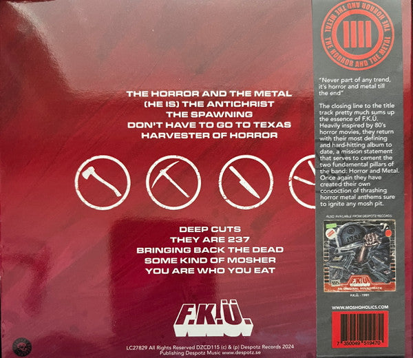 F.K.Ü. : The Horror And The Metal (CD, Album)
