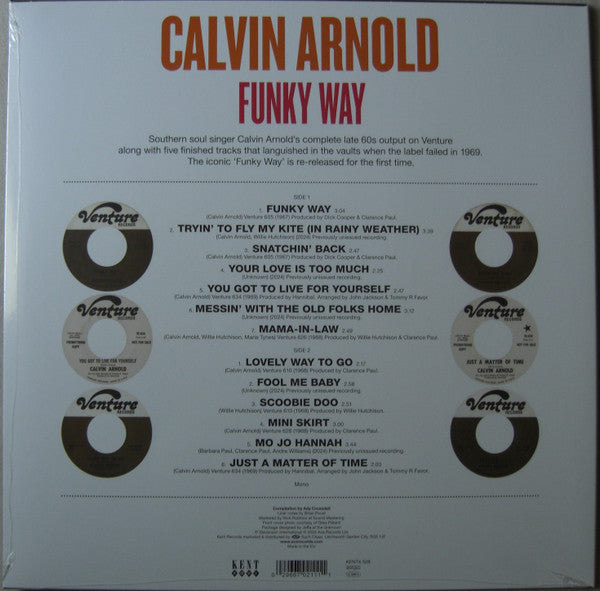 Calvin Arnold : Funky Way (Venture Recordings 1967-1969) (LP, Comp, Mono)