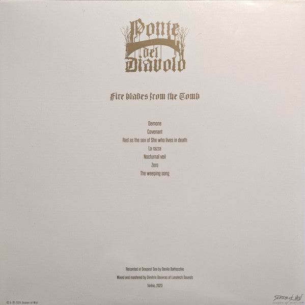 Ponte Del Diavolo : Fire Blades From The Tomb (LP, Album)