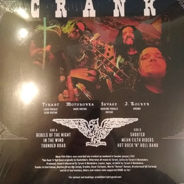 Crank (31) : Mean Filth Riders (LP, MiniAlbum, Ltd, RE)