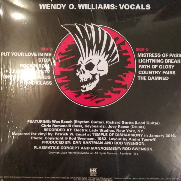 Plasmatics (2) : Coup De Grace (LP, Ltd, RE, RP, Whi)