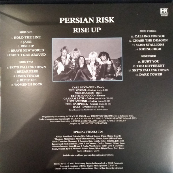 Persian Risk : Rise Up (2xLP, Album, Ltd, RE, RP)