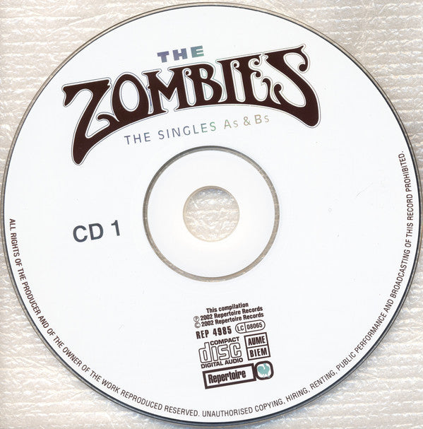 The Zombies : The Singles As & Bs (2xCD, Comp, Mono, Dig)