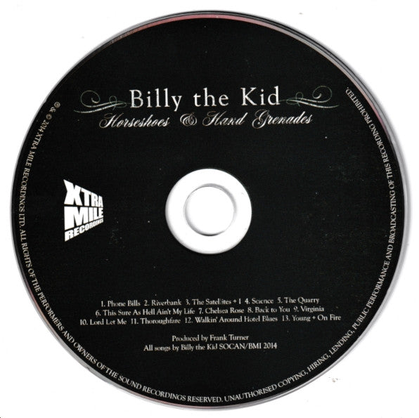 Billy The Kid (12) : Horseshoes & Hand Grenades (CD, Album)