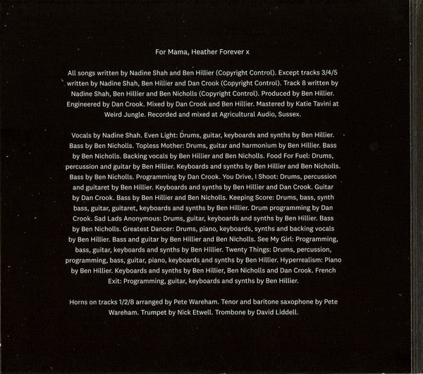 Nadine Shah : Filthy Underneath (CD, Album)