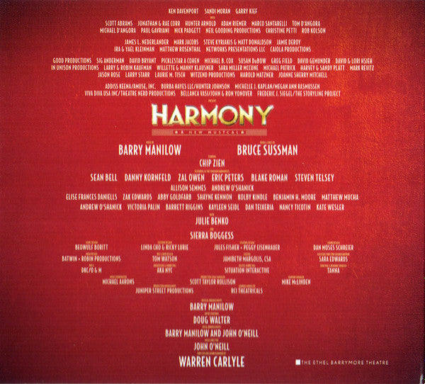 "Harmony: A New Musical" Original Cast : Harmony: A New Musical (The Cast Recording) (CD)