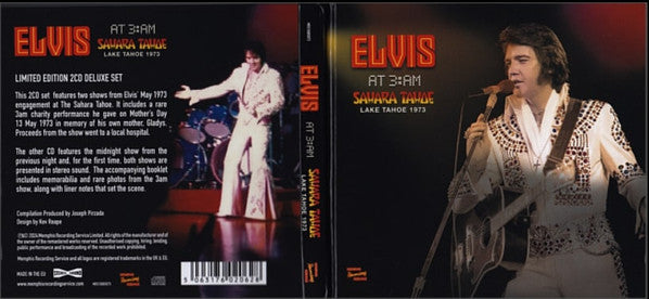 Elvis Presley : At 3:AM Sahara Tahoe Lake Tahoe 1973 (2xCD, Ltd)