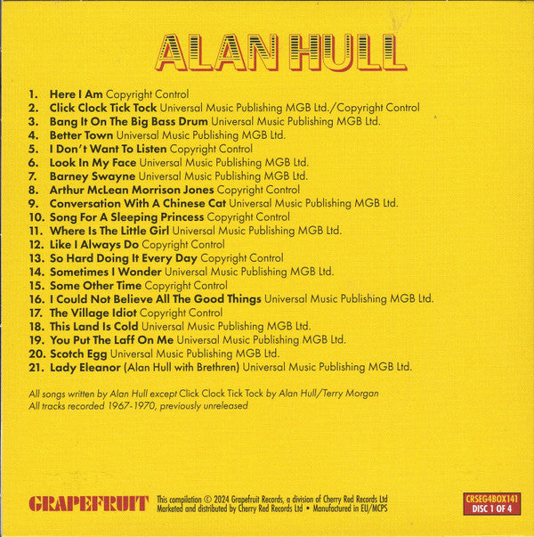 Alan Hull : Singing A Song In The Morning Light (The Legendary Demo Tapes 1967-1970) (4xCD, Box)