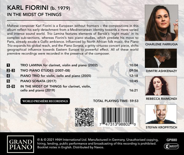 Karl Fiorini, Charlene Farruga, Dimitri Ashkenazy, Rebecca Raimondi, Stefan Kropfitsch : In The Midst Of Things: Piano And Chamber Music (CD, Album)