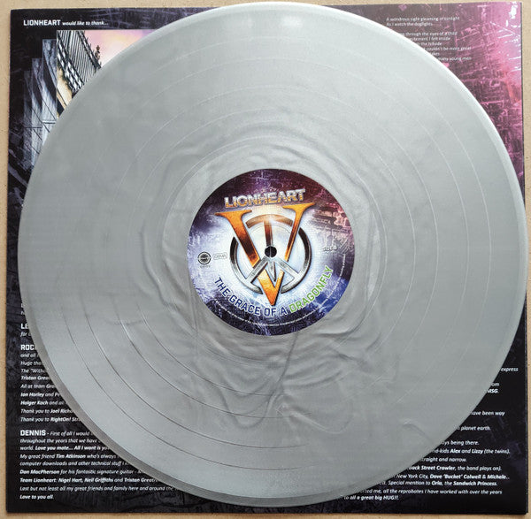 Lionheart (4) : The Grace Of A Dragonfly (LP, Album, Ltd, Sil)
