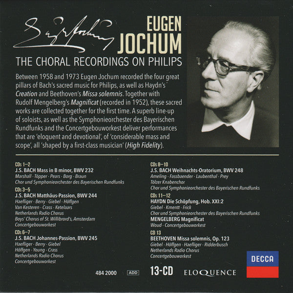 Eugen Jochum : The Choral Recordings On Philips (13xCD, RM + Box, Comp, Ltd)