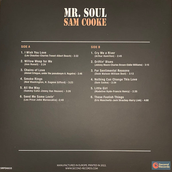 Sam Cooke : Mr. Soul (LP, RE, 180)