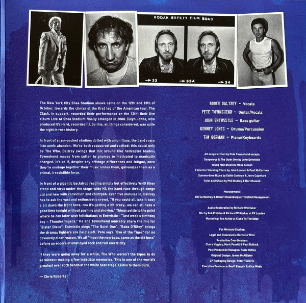 The Who : Live At Shea Stadium 1982 (3xLP, Album, RE)