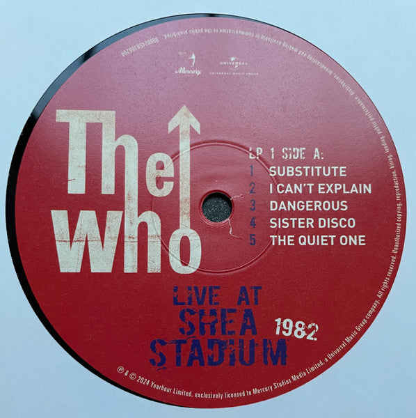The Who : Live At Shea Stadium 1982 (3xLP, Album, RE)