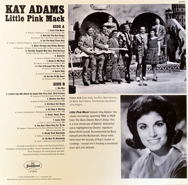 Kay Adams : Little Pink Mack (LP, Comp, Mono, Pin)
