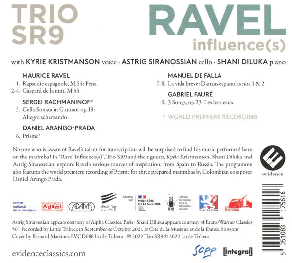 Trio SR9 : Ravel Influence (CD, Album)
