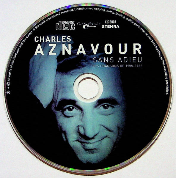 Charles Aznavour : Sans Adieu - Les Chansons 1955-1962 (CD, Unofficial)