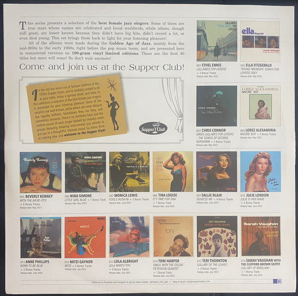 Billie Holiday : Billie Holiday Sings (LP, Ltd, Num, RE, 180)