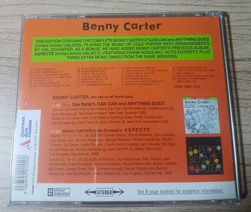Benny Carter : Can Can And Anything Goes + Aspects (CD, Comp, RM, 24 )