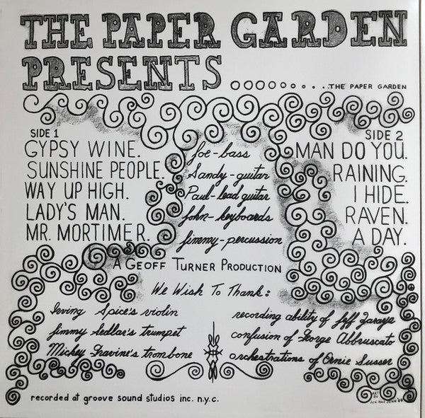 The Paper Garden : The Paper Garden (LP, Album, RE, 180)