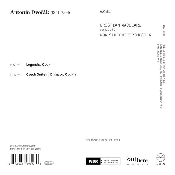 Antonín Dvořák, WDR Sinfonieorchester Köln, Cristian Măcelaru : Legends - Czech Suite (CD, Album)