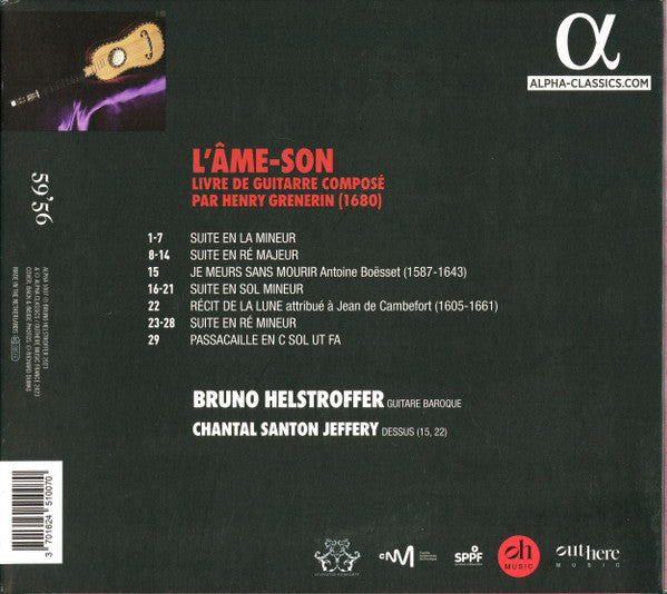 Henry Grenerin, Bruno Helstroffer : L'Âme-Son: Suites Françaises (CD)