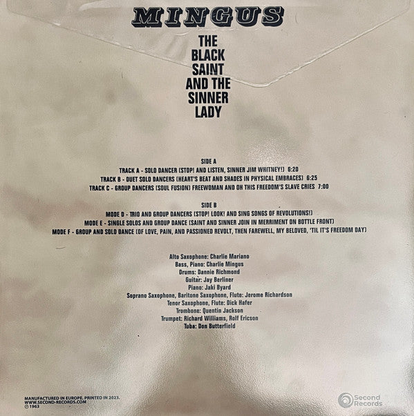 Charles Mingus : The Black Saint And The Sinner Lady (LP, RE, 180)