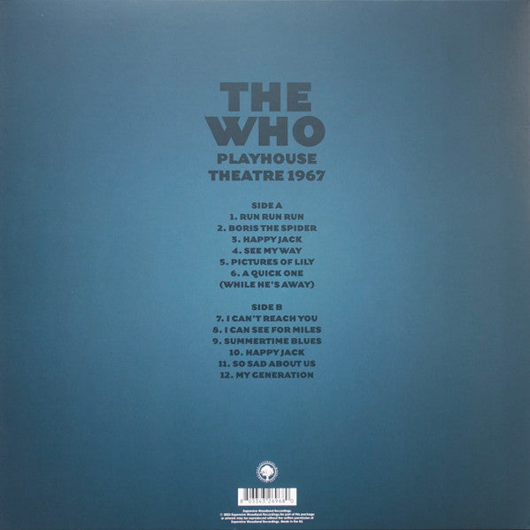 The Who : Playhouse Theatre 1967 (LP, Unofficial, Gat)