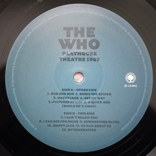The Who : Playhouse Theatre 1967 (LP, Unofficial, Gat)