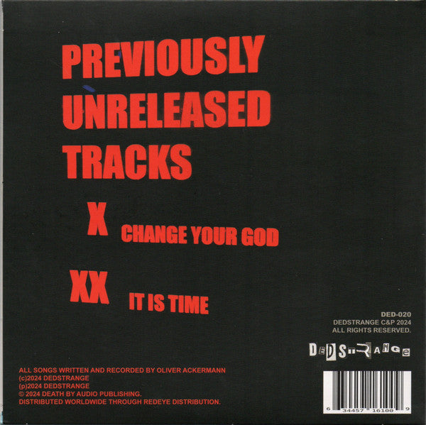 A Place To Bury Strangers : Change Your God / It Is Time (7", Single, Ltd, Whi)