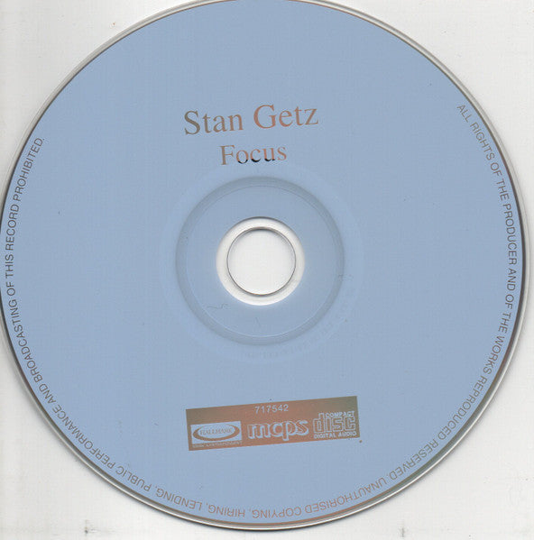 Stan Getz / Eddie Sauter : Focus (CD, Album, RE)