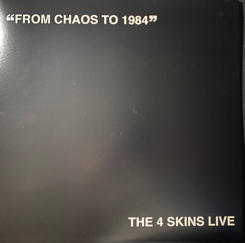 4 Skins : From Chaos To 1984 (The 4 Skins Live) (LP, Album, RE, Red)