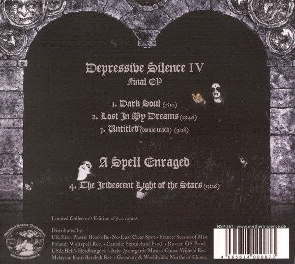 Depressive Silence : IV : Final EP / A Spell Enraged (CD, Album, Ltd, RE, RM, Dig)