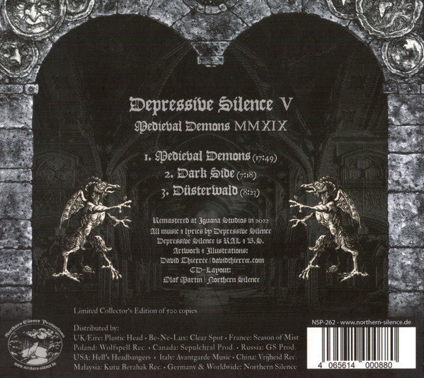 Depressive Silence : V : Medieval Demons MMXIX (CD, Album, Ltd, RE, RM, Dig)