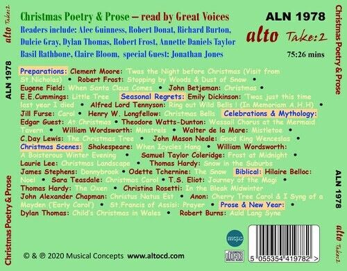 Various : Christmas Poetry & Prose (CD, Comp)