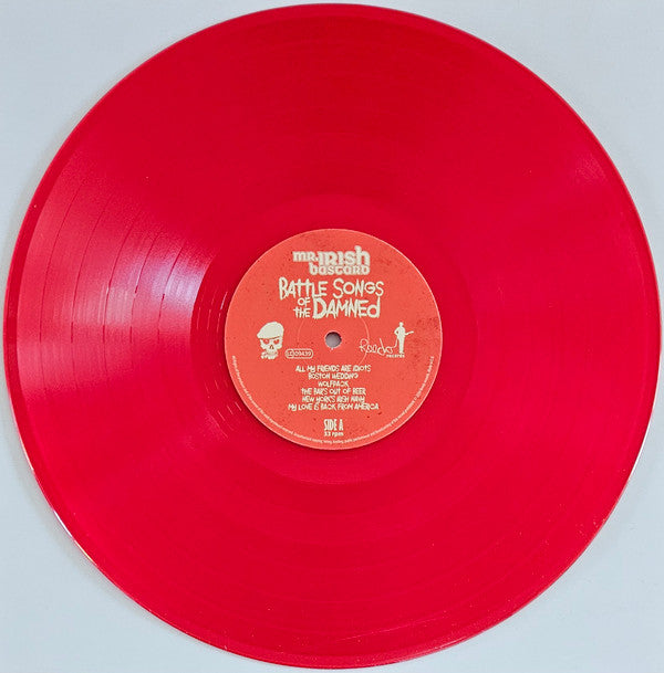 Mr. Irish Bastard : Battle Songs Of The Damned (LP, Album, Red)