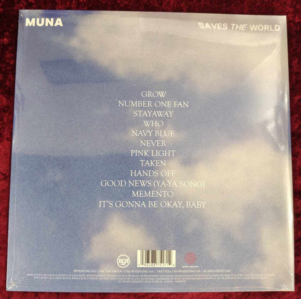 Muna : Saves The World (LP, Album, Ltd, RP, Dar)