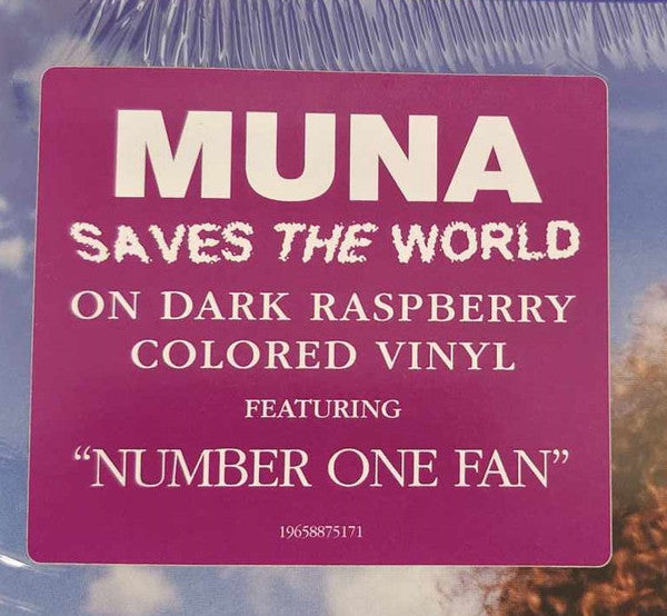 Muna : Saves The World (LP, Album, Ltd, RP, Dar)