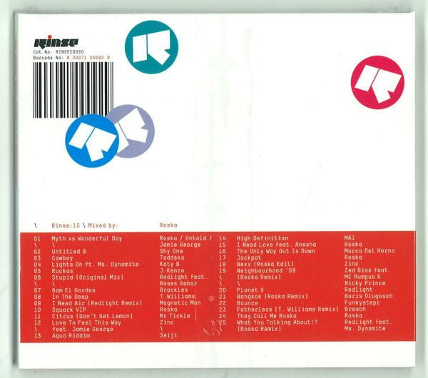 Roska : Rinse: 15 (CD, Mixed)