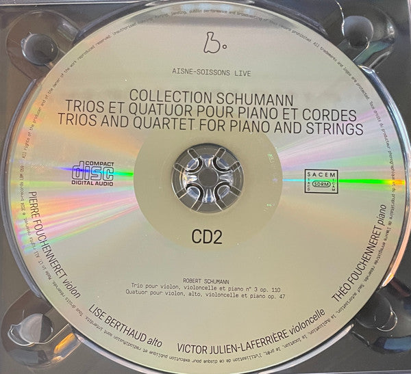 Robert Schumann : Trios Et Quatuor Pour Piano Et Cordes (2xCD, Album, Dig)