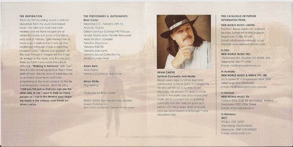 Brian Carter : Walking In Harmony (CD, Album)