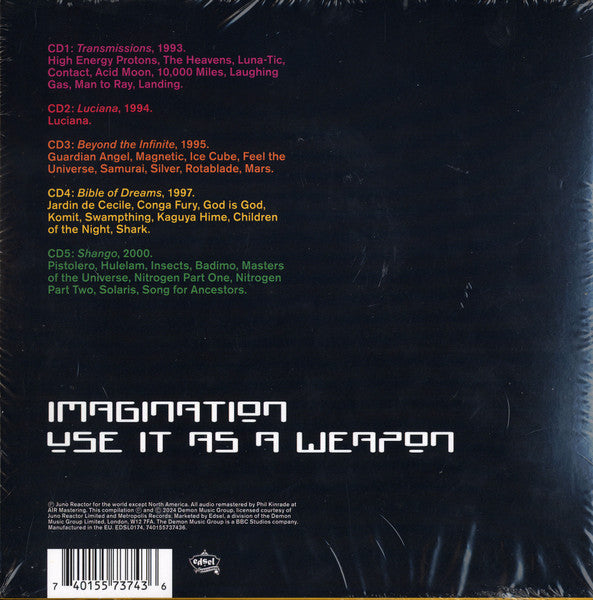 Juno Reactor : Imagination, Use It As A Weapon (Box, Comp + CD, Album, RM + CD, Album, RM + CD, Al)