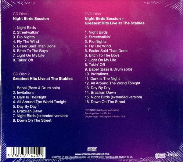Shakatak : Nightbirds Session + Greatest Hits Live At The Stables (2xCD, Album + DVD, NTSC)
