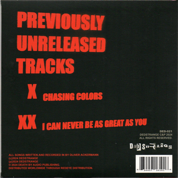 A Place To Bury Strangers : Chasing Colors / I Can Never Be As Great As You (7", Single, Ltd, Whi)